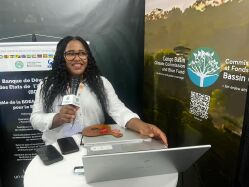 Maria Ayuk auf der Weltklimakonferenz Maria Ayuk auf der Weltklimakonferenz